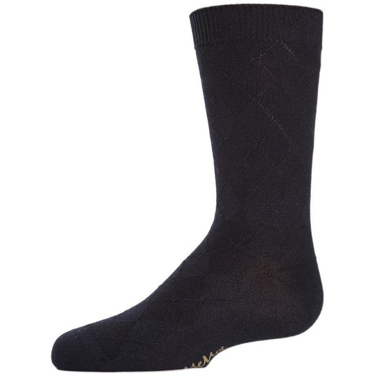 Memoi Boys' Awesome Argyle Crew Socks