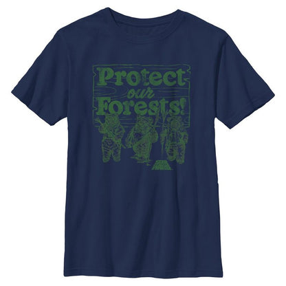 Boys Star Wars Protect the Endor Forest T Shirt