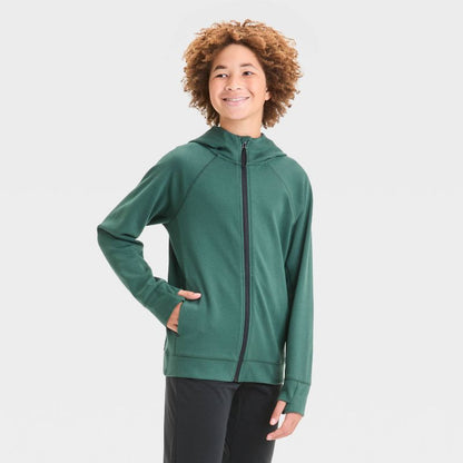 Boys' Premium Fleece Full Zip Hoodie - All In Motion™