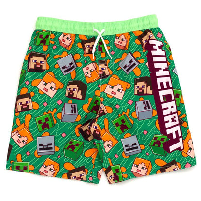 Minecraft UPF 50+ Swim Trunks Little Kid to Big Kid Sizes (4T - 18-20)