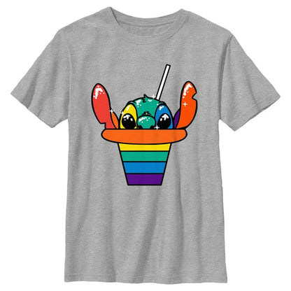 Boy's Lilo & Stitch Rainbow Shave Ice Stitch T-Shirt
