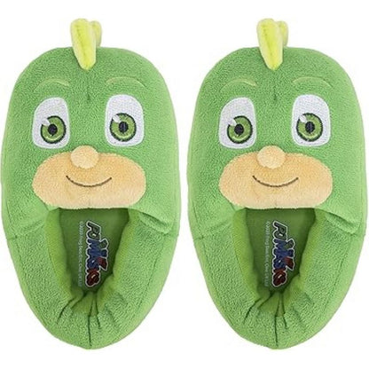 PJ Masks Kids' Catboy and Gekko Full Body Slip On Slippers, Size 5/6