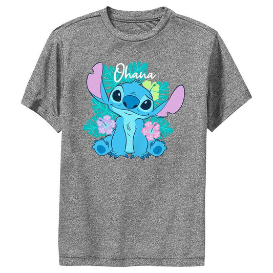 Boy's Lilo & Stitch Tropical Ohana Stitch Performance Tee