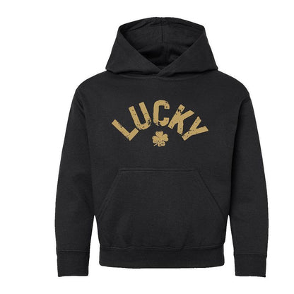 The Juniper Shop Lucky Arched Distressed Youth Graphic Hoodie