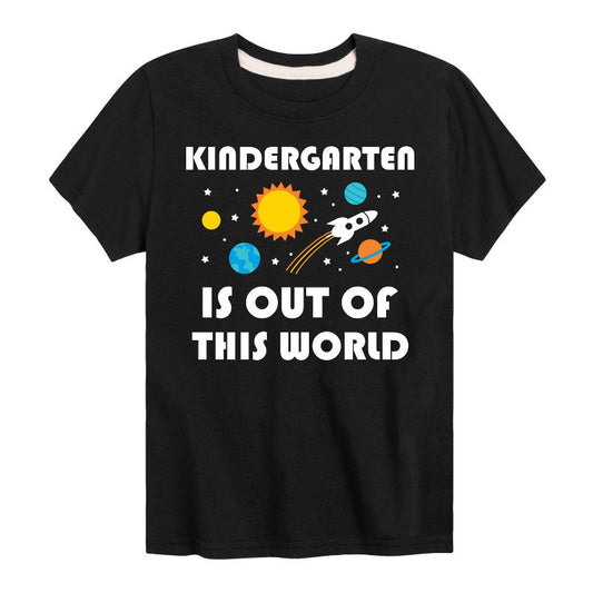 تي شيرت جرافيكي بأكمام قصيرة للأطفال - رسالة فورية - من خارج هذا العالم