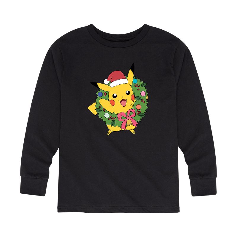 تي شيرت جرافيكي بأكمام طويلة بتصميم بوكيمون للأولاد - تصميمات العطلات