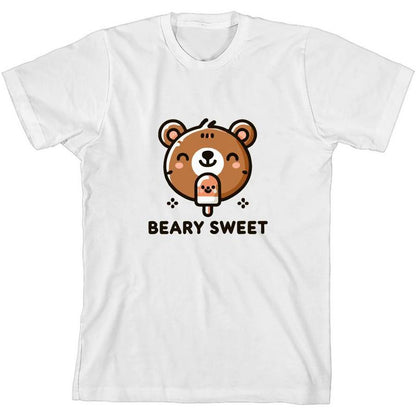 تي شيرت Beary Sweet Youth برقبة دائرية وأكمام قصيرة
