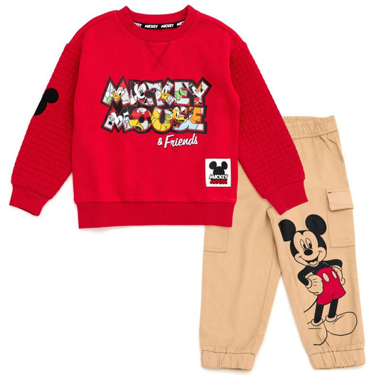 Disney Fleece Sweatshirt and Twill Jogger Pants Outfit Set Toddler