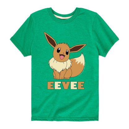 تي شيرت جرافيكي بأكمام قصيرة من بوكيمون - هابي إيفي للأولاد