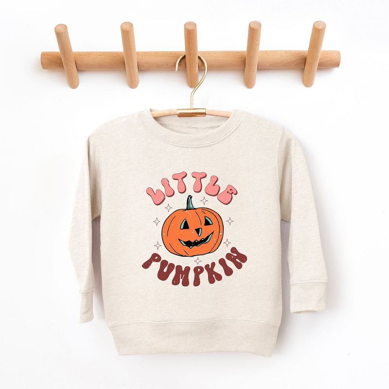 The Juniper Shop Little Pumpkin Retro Toddler Graphic Sweatshirt