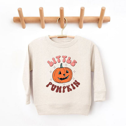The Juniper Shop Little Pumpkin Retro Toddler Graphic Sweatshirt