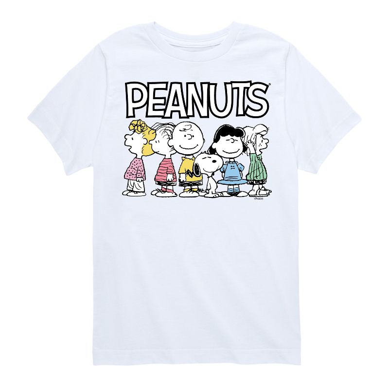 تي شيرت جرافيكي بأكمام قصيرة من Peanuts للأولاد - Peanuts Crew