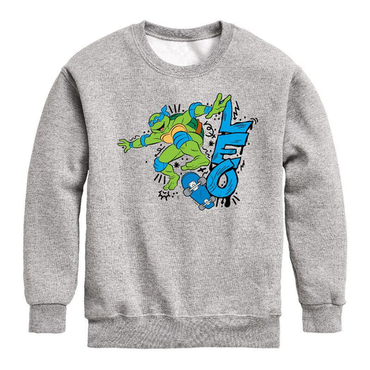 Boys' - Teenage Mutant Ninja Turtles - Leo Graphic Long Sleeve Fleece Sweatshirt
