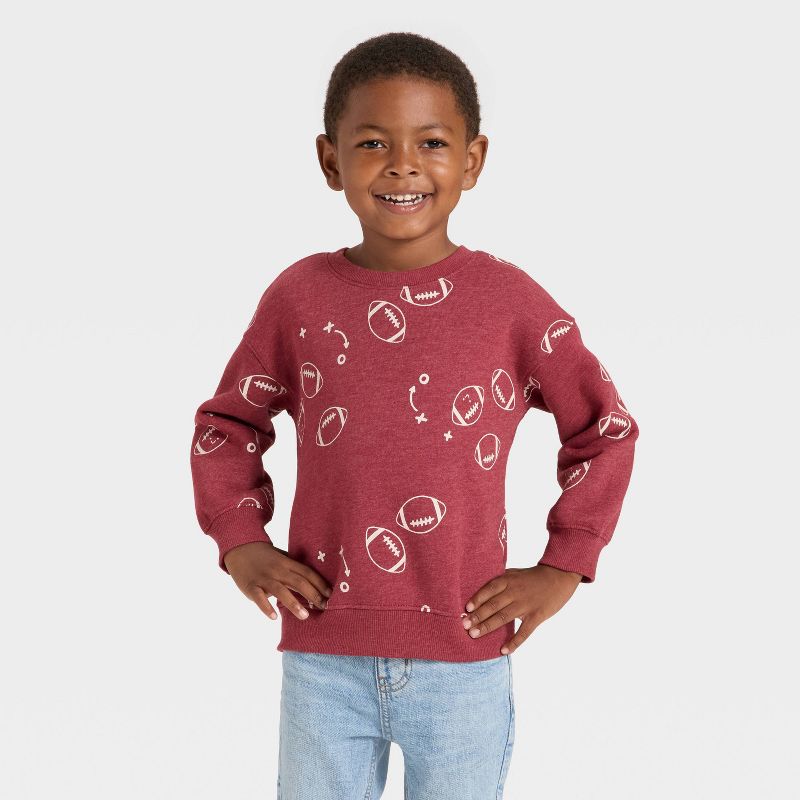 Toddler Boys' Fleece Crew Sweatshirt - Cat & Jack™