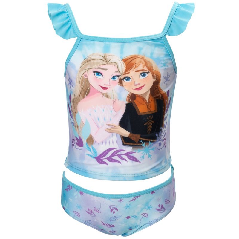 Disney Frozen UPF 50+ Tankini Top and Bikini Bottom Swim Set
