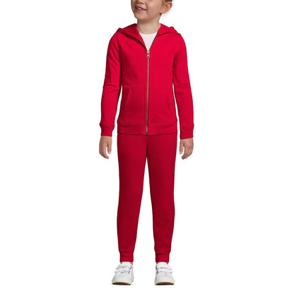 زي مدرسي للأطفال من Lands' End، سويت شيرت بسحاب أمامي