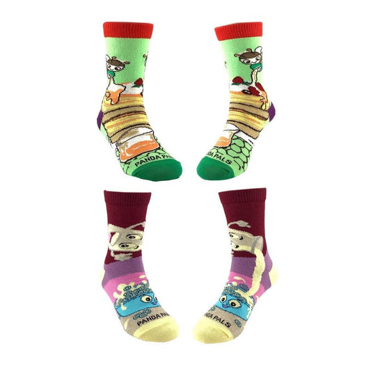 Breakfast Food Socks (Set of Two) - from the Sock Panda (Ages 3-7)