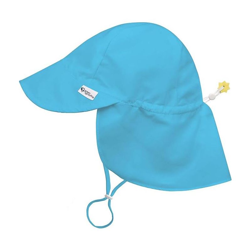قبعة Green Sprouts Eco Flap للأطفال الصغار بعامل حماية من أشعة الشمس فوق البنفسجية 50+