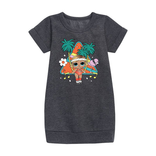 Girls' - LOL Surprise! - Boogie Babe Graphic Short Sleeve Fleece Dress