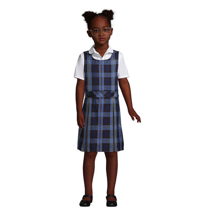 Lands' End Kids Uniform Plaid Jumper