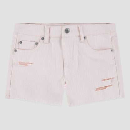 Levi's® Girls' Destructed Denim Shorts - White