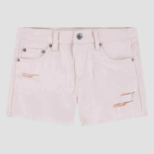 Levi's® Girls' Destructed Denim Shorts - White