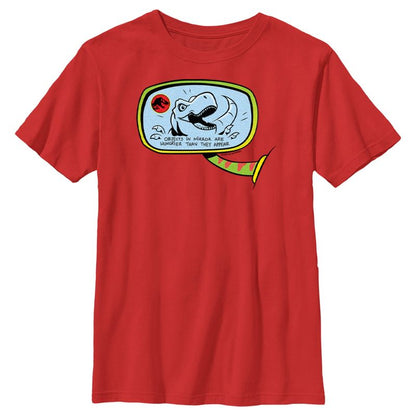 Boy's Jurassic World Objects in Mirror are Hungrier Than They Appear T-Shirt