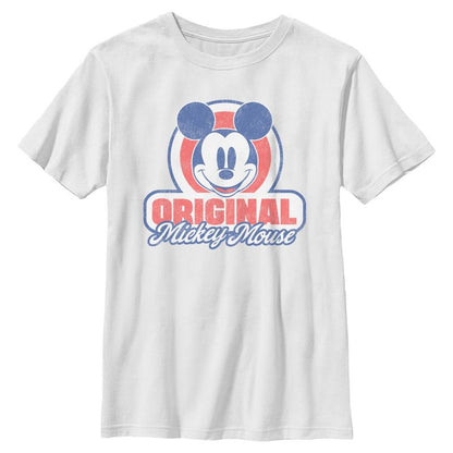تي شيرت ميكي وأصدقائه الأصلي بشعار ريترو للأولاد