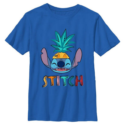 Boys Lilo & Stitch Happy Pineapple Stitch T Shirt