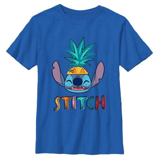 Boys Lilo & Stitch Happy Pineapple Stitch T Shirt