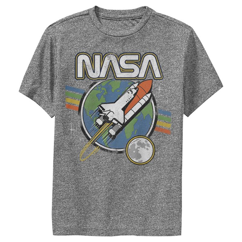 Boy's NASA Retro Rocket Launch Performance Tee