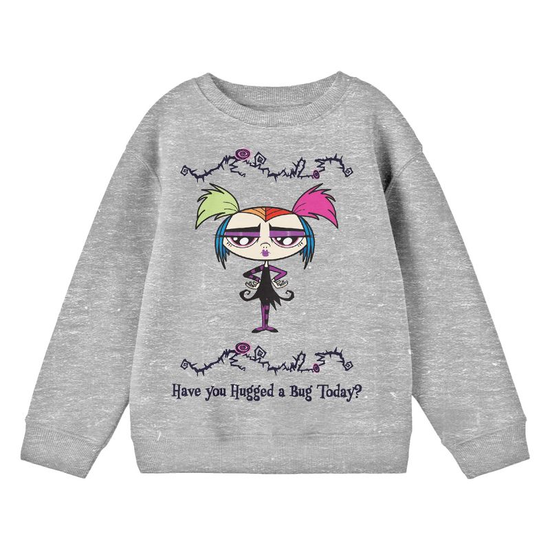 قميص رياضي شبابي رياضي بأكمام طويلة وياقة دائرية من تصميم Growing Up Creepie، هل عانقت حشرة اليوم؟