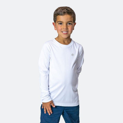 قميص سباحة Vapor Apparel Youth UPF 50+ للحماية من أشعة الشمس فوق البنفسجية بأكمام طويلة وواقي من الطفح الجلدي