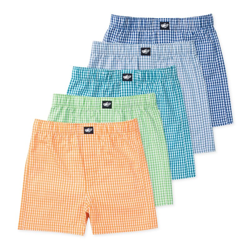 Lucky & Me Ryan Boys Woven Boxers Underwear (5-Pack)