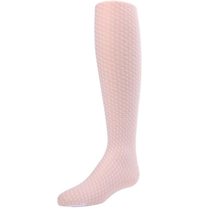 Memoi Girls' Zoe Zigzag Sheer Tights Black