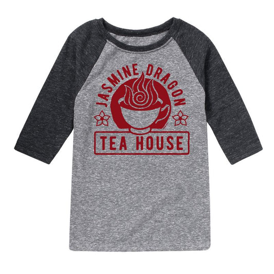 Boys' - Avatar: The Last Airbender - Jasmine Dragon Tea Raglan Graphic T-Shirt