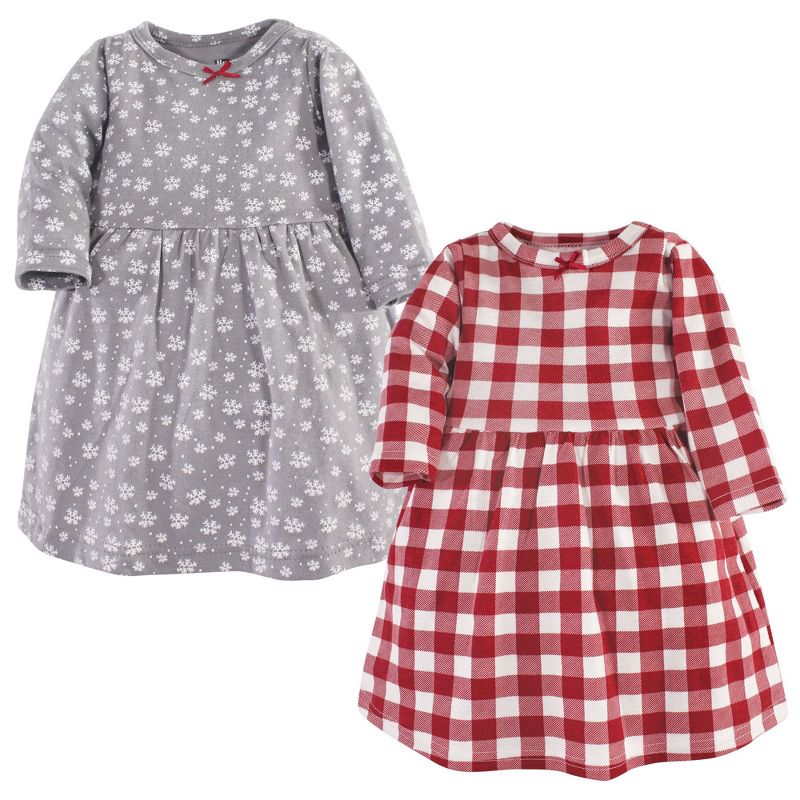Luvable Friends Hudson Baby Long-Sleeve Dresses 2pk (Part 3)
