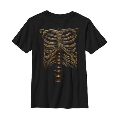 Boy's Lost Gods Halloween Skeleton Rib Cage T-Shirt