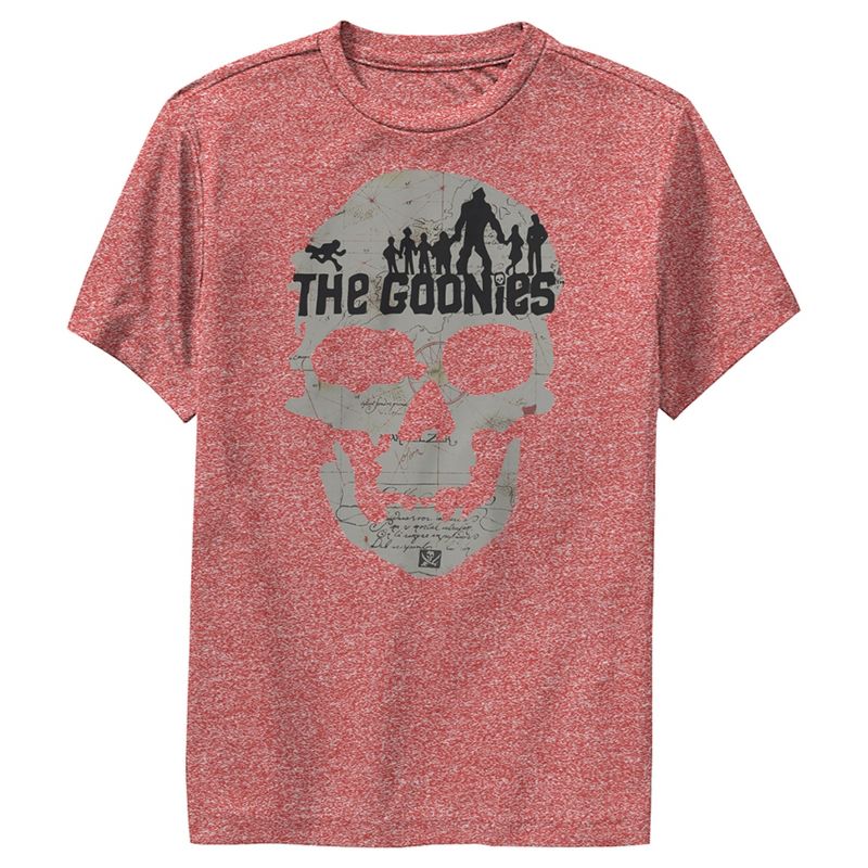 تي شيرت أداء بشعار خريطة الجمجمة من The Goonies للأولاد