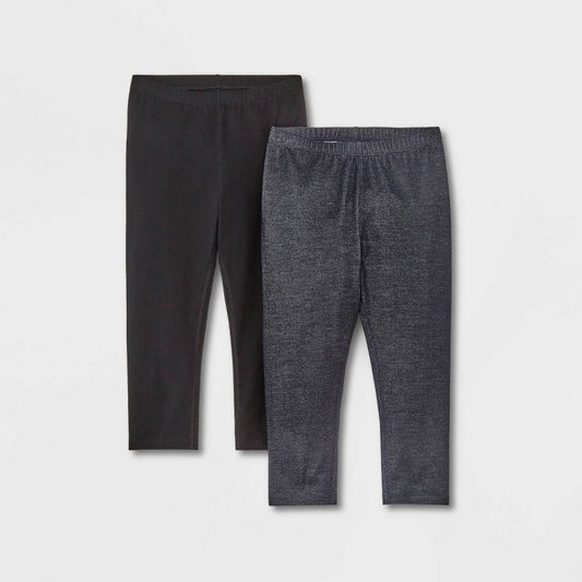 Girls' Adaptive 2pk Capri Leggings - Cat & Jack™