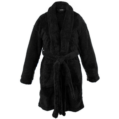 BC BARE COTTON Shawl Robe Microfiber Plush Fleece Bathrobe
