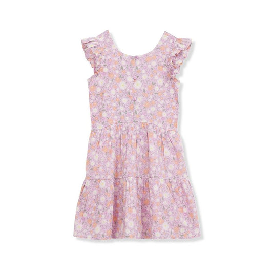 Lands' End Kids Smocked Flutter Sleeve Tank Dress