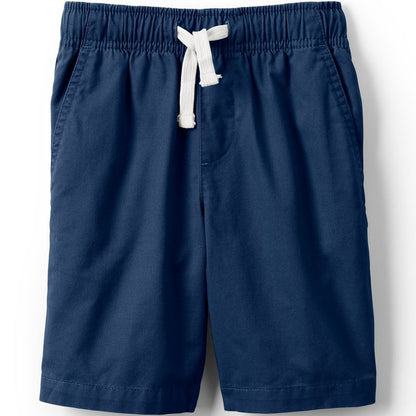 Lands' End Kids Pull On Chambray Elastic Waist Shorts