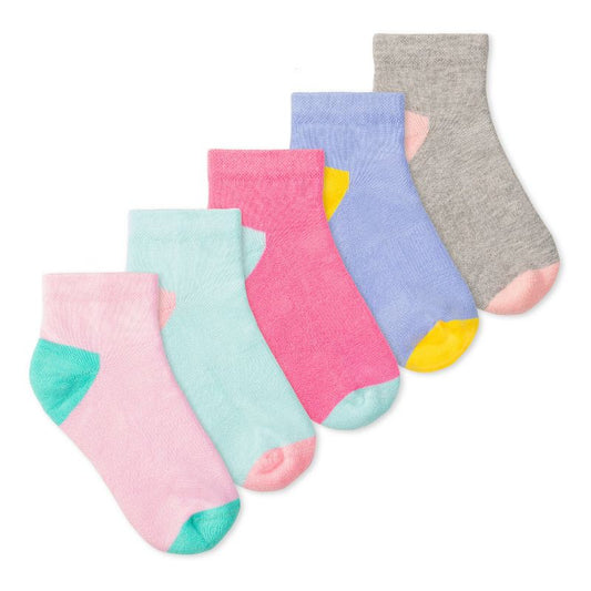 Lucky & Me Charlie Kids Ankle Socks Multiple Sizes and Colors (5-Pack)