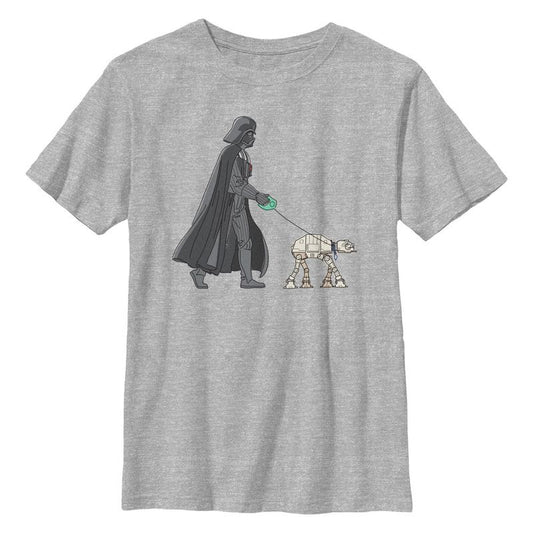 تي شيرت Star Wars: A New Hope Darth Vader AT-AT Walking the Dog للأولاد