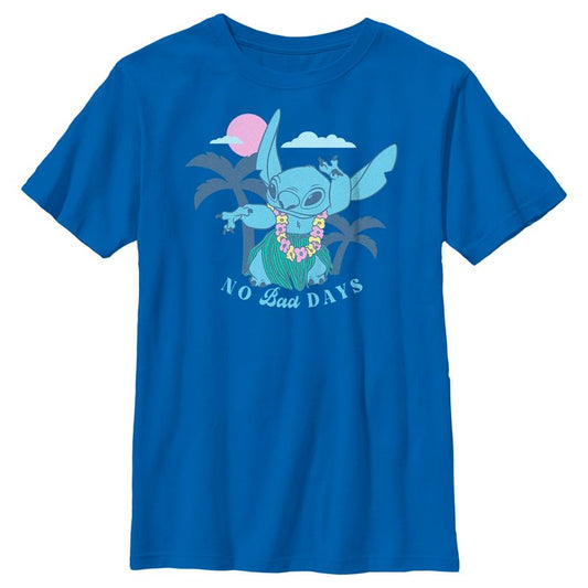 Boy's Lilo & Stitch No Bad Days Hula Stitch T-Shirt