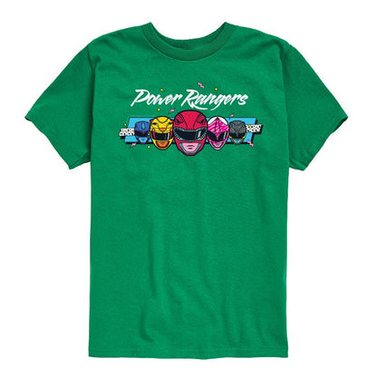 Boys' - Power Rangers - Character Heads Short Sleeve Graphic T-Shirt