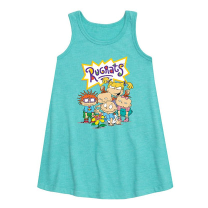 Girls' - Rugrats - Natural Wonder Graphic Sleeveless Aline Dress