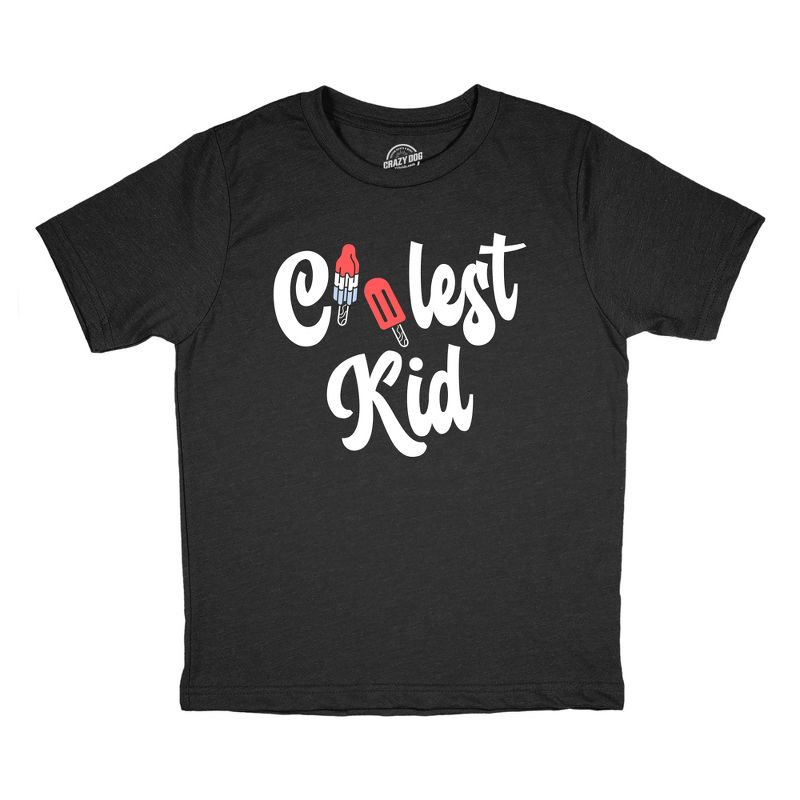 Youth Coolest Kid T Shirt Funny Cute Ice Cold Popsicle Sweet Treat Tee For Young Kids - Crazy Dog Youth T Shirt