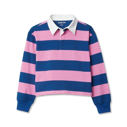Lands' End Kids Long Sleeve Stripe Rugby Shirt